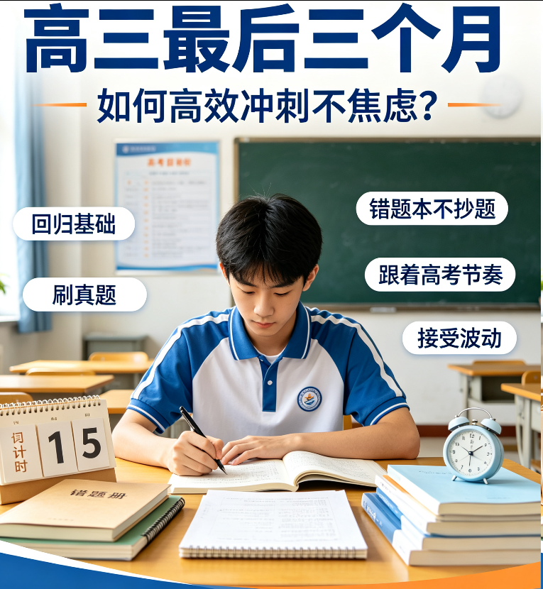 高三最后三个月,如何高效冲刺不焦虑?